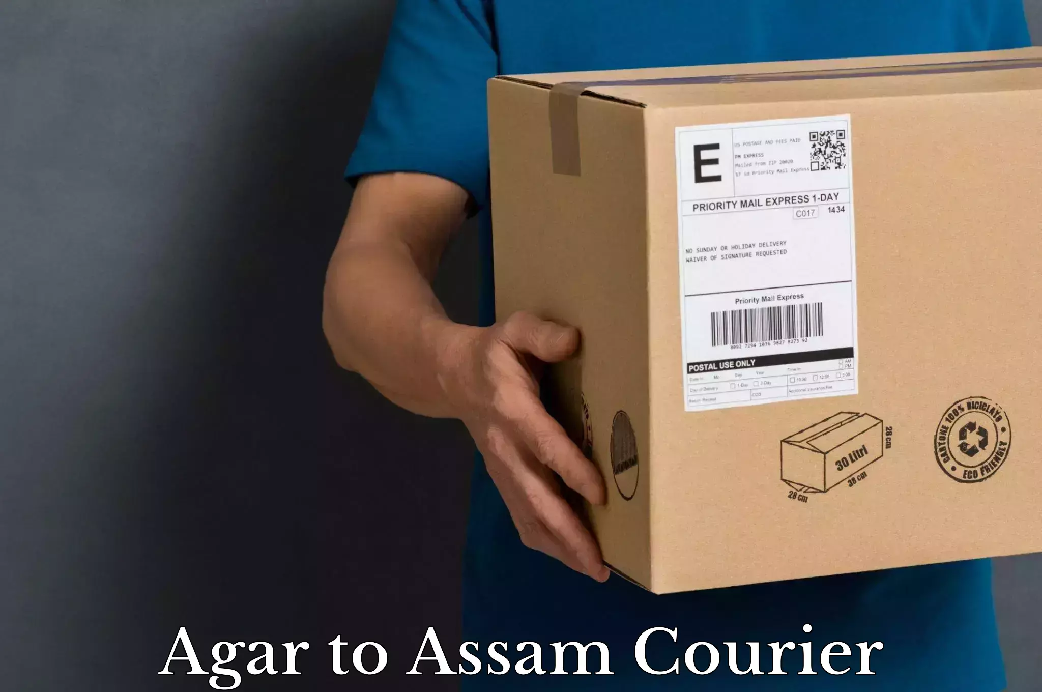 Business shipping needs Agar to Gauhati University Guwahati