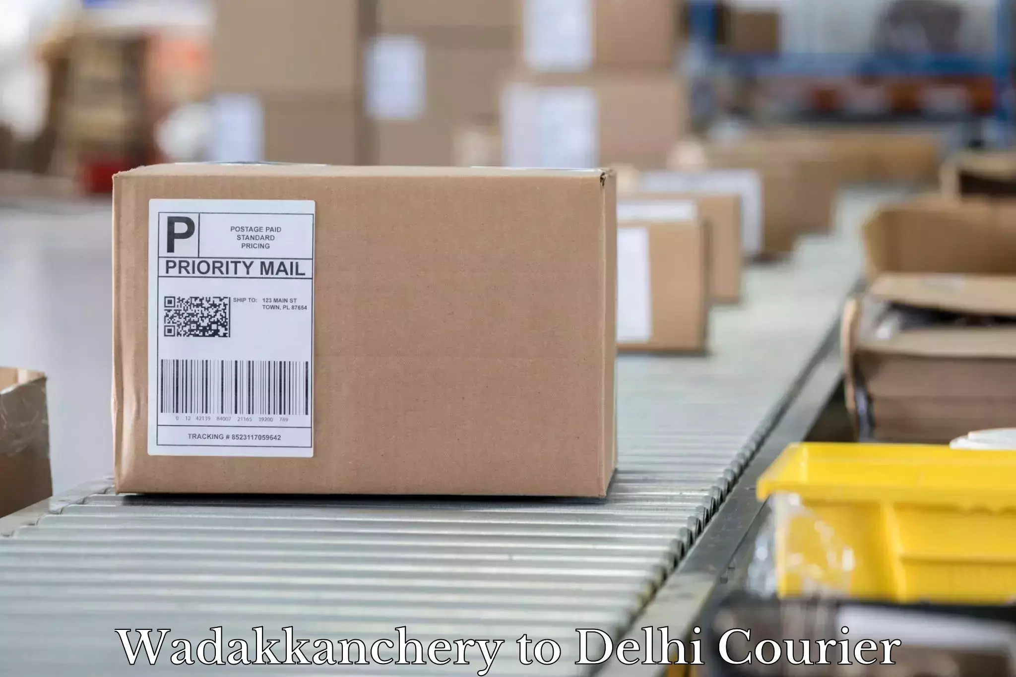 Efficient parcel tracking Wadakkanchery to Krishna Nagar