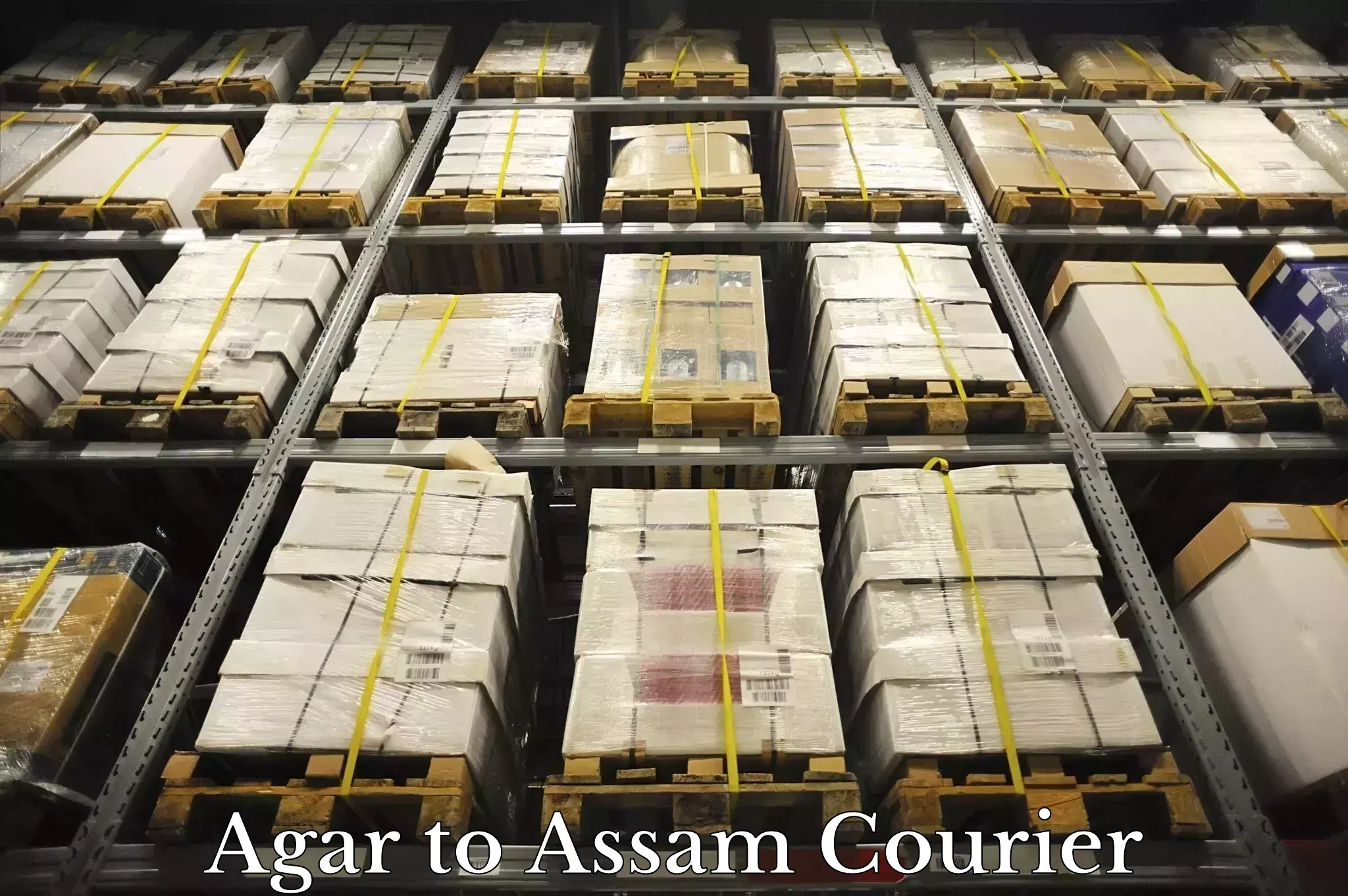 Modern courier technology in Agar to Tezpur University