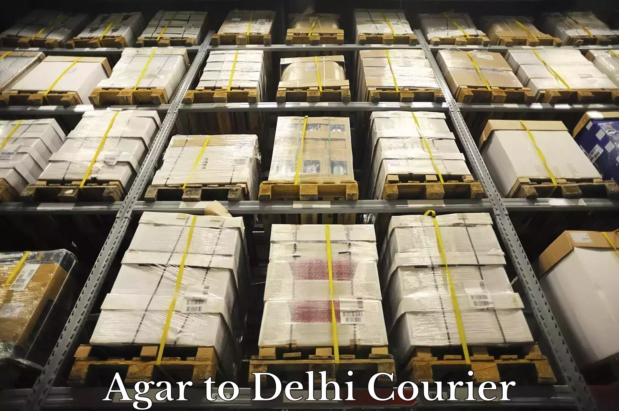 Courier service comparison Agar to Lodhi Road