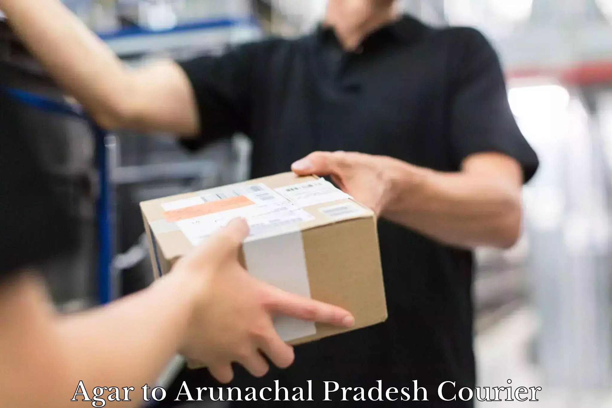 Advanced parcel tracking Agar to Arunachal Pradesh