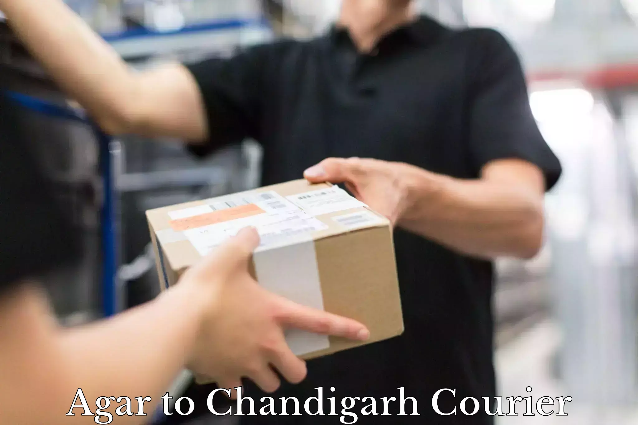 Next day courier Agar to Panjab University Chandigarh