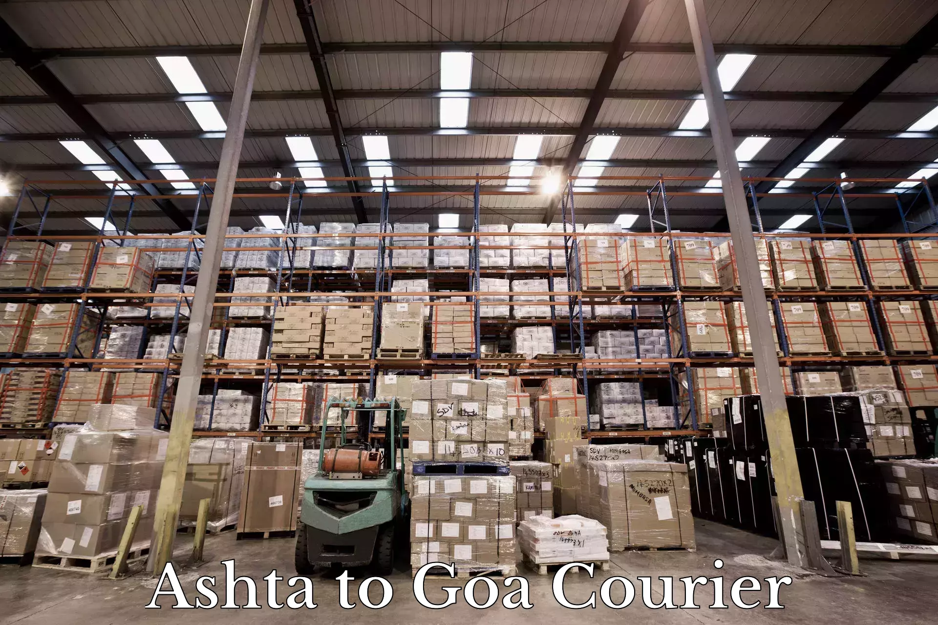 Fastest parcel delivery Ashta to Goa University