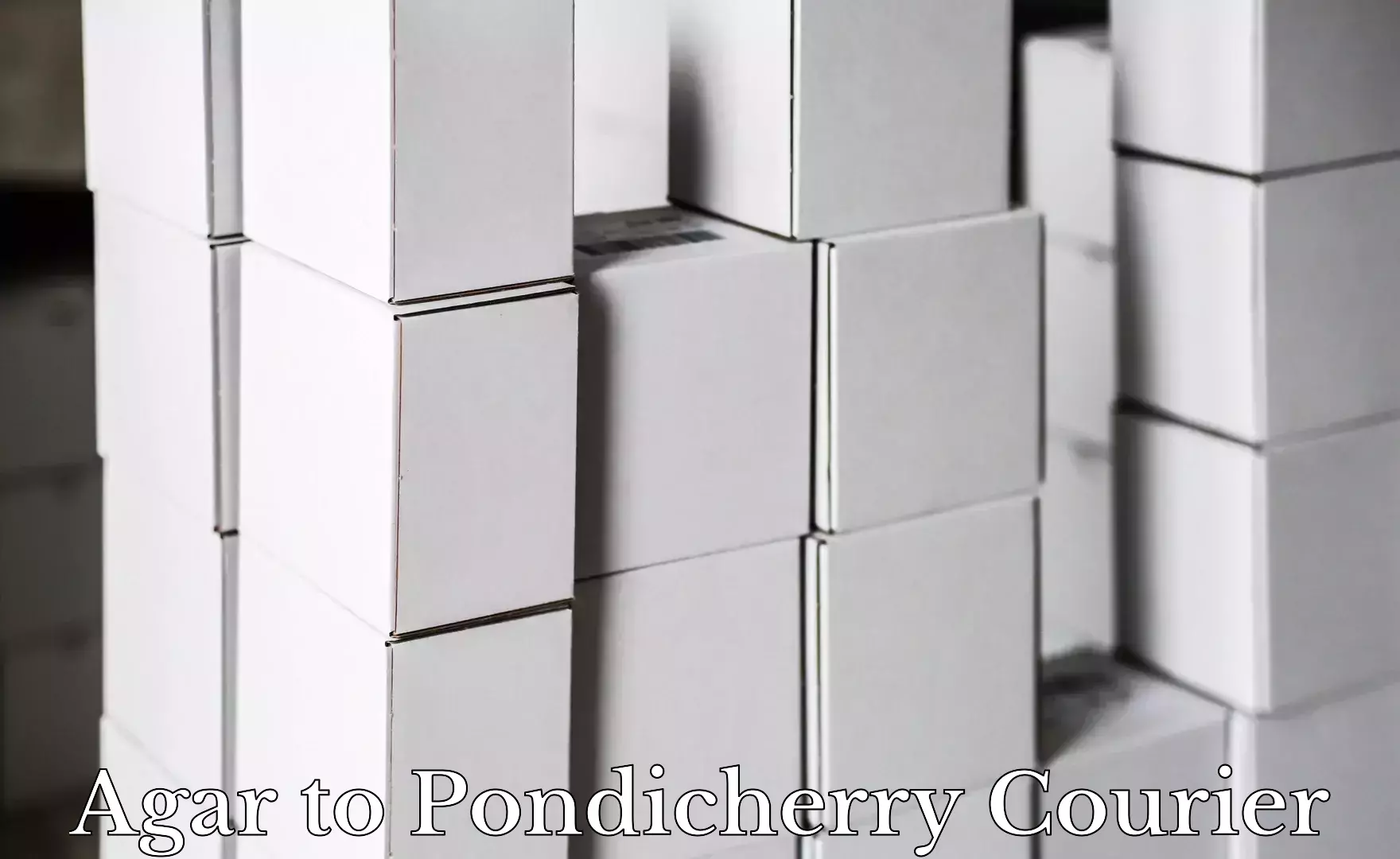 Special handling courier Agar to Pondicherry University