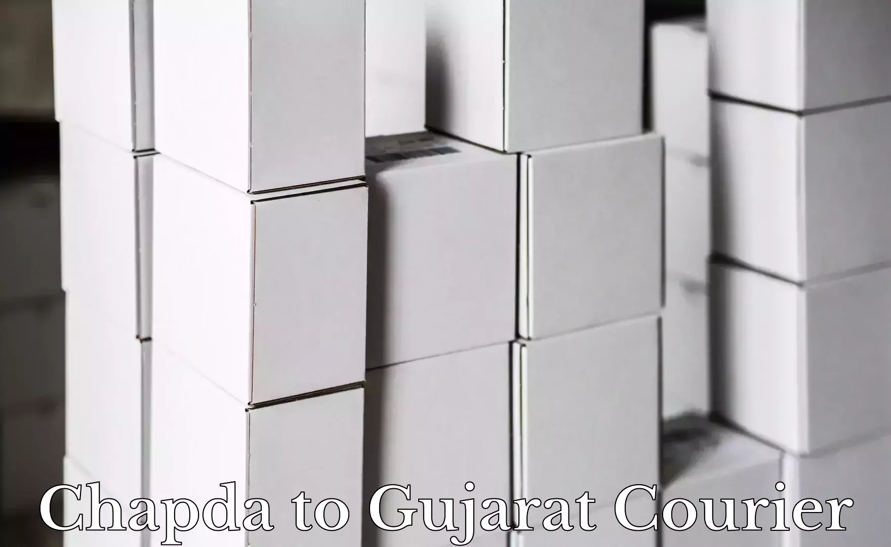 Courier tracking online Chapda to Gandhidham