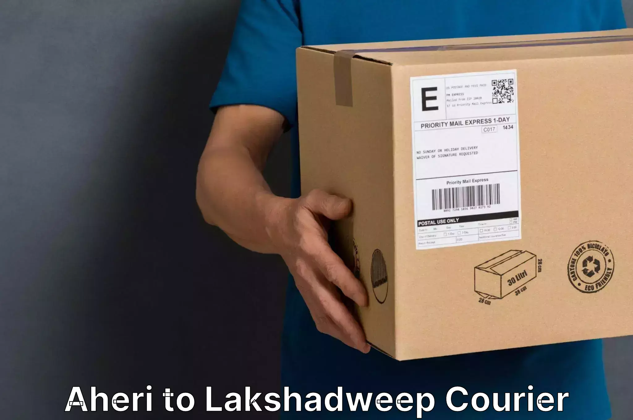 Household goods movers Aheri to Lakshadweep