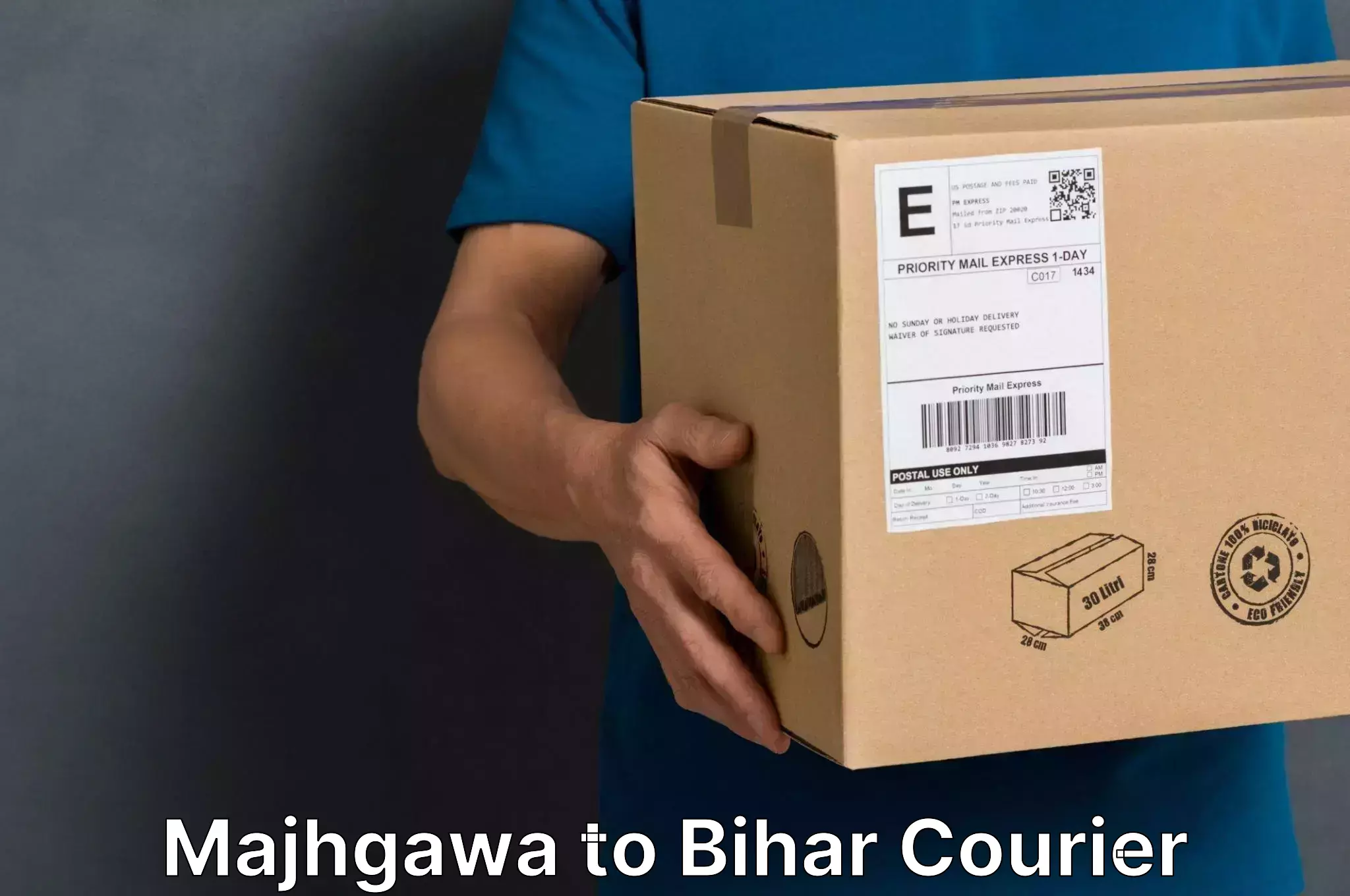 Comprehensive baggage courier Majhgawa to Sahebganj Muzaffarpur