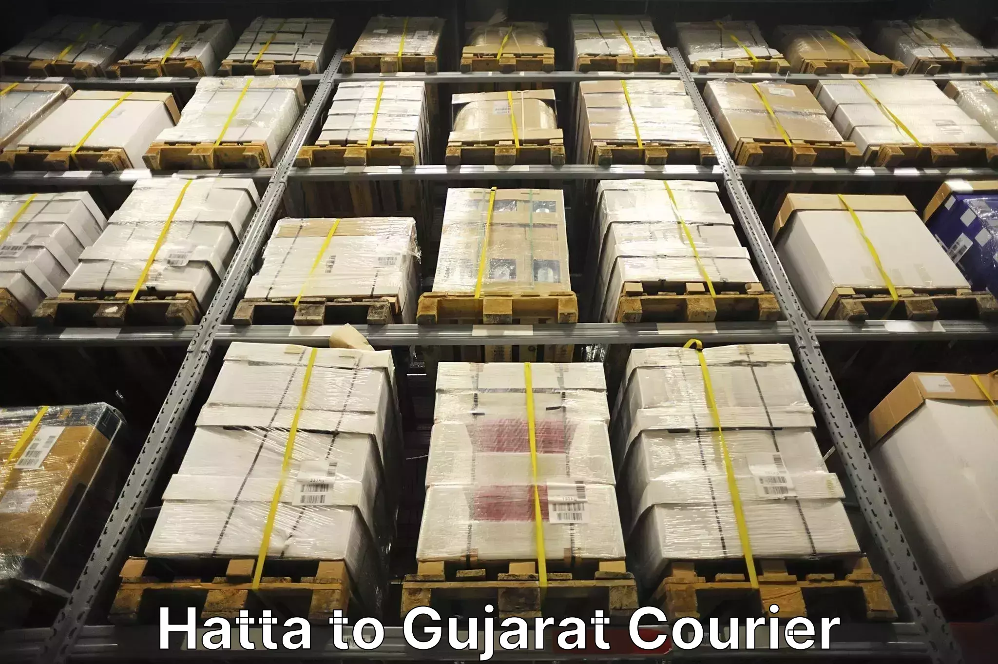 Luggage courier logistics Hatta to Satlasana