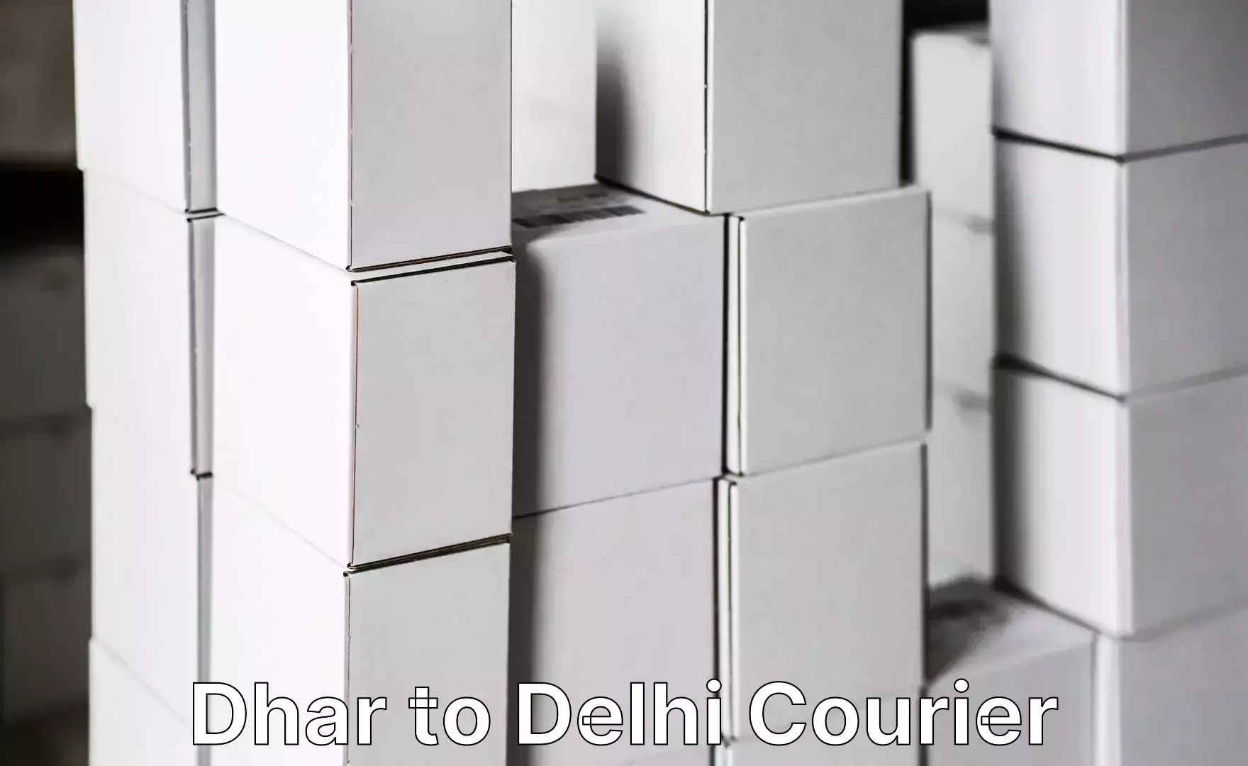 Premium luggage courier Dhar to Sansad Marg