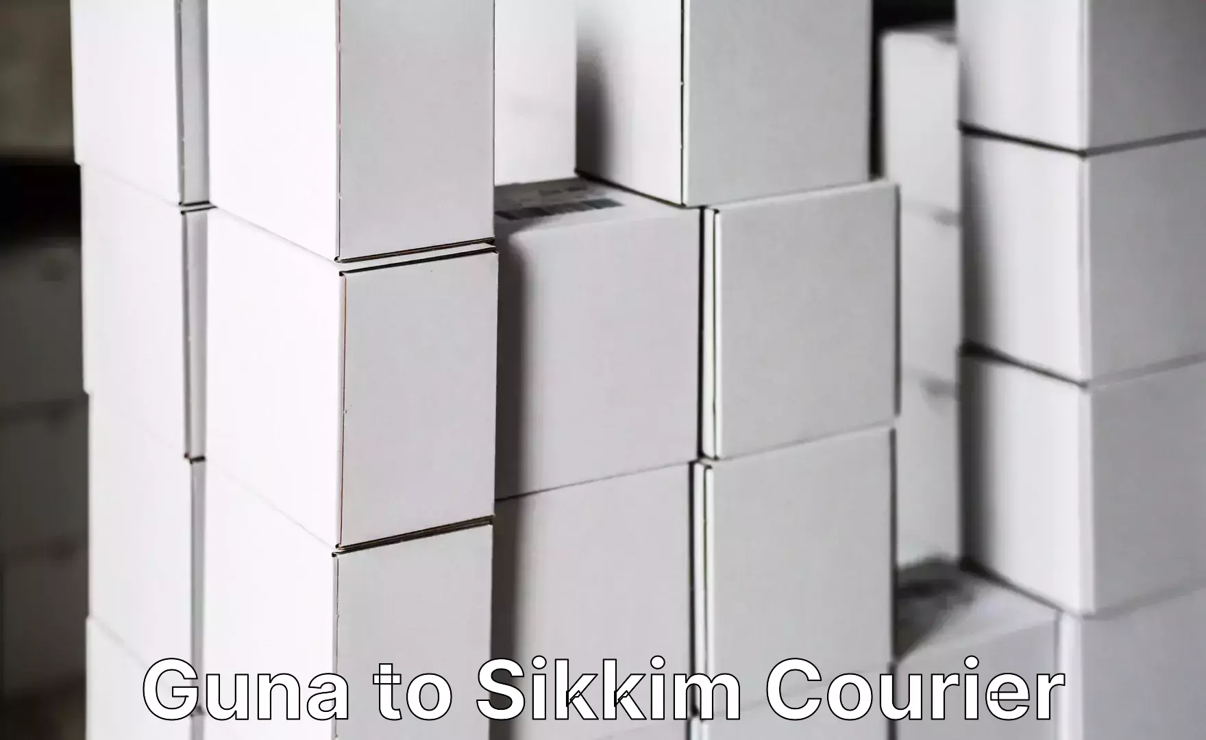 Luggage shipping solutions Guna to Sikkim