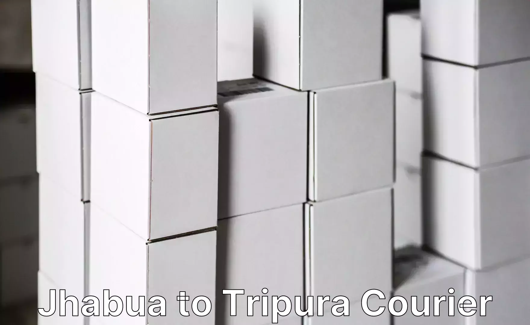 Comprehensive baggage courier Jhabua to Udaipur Tripura