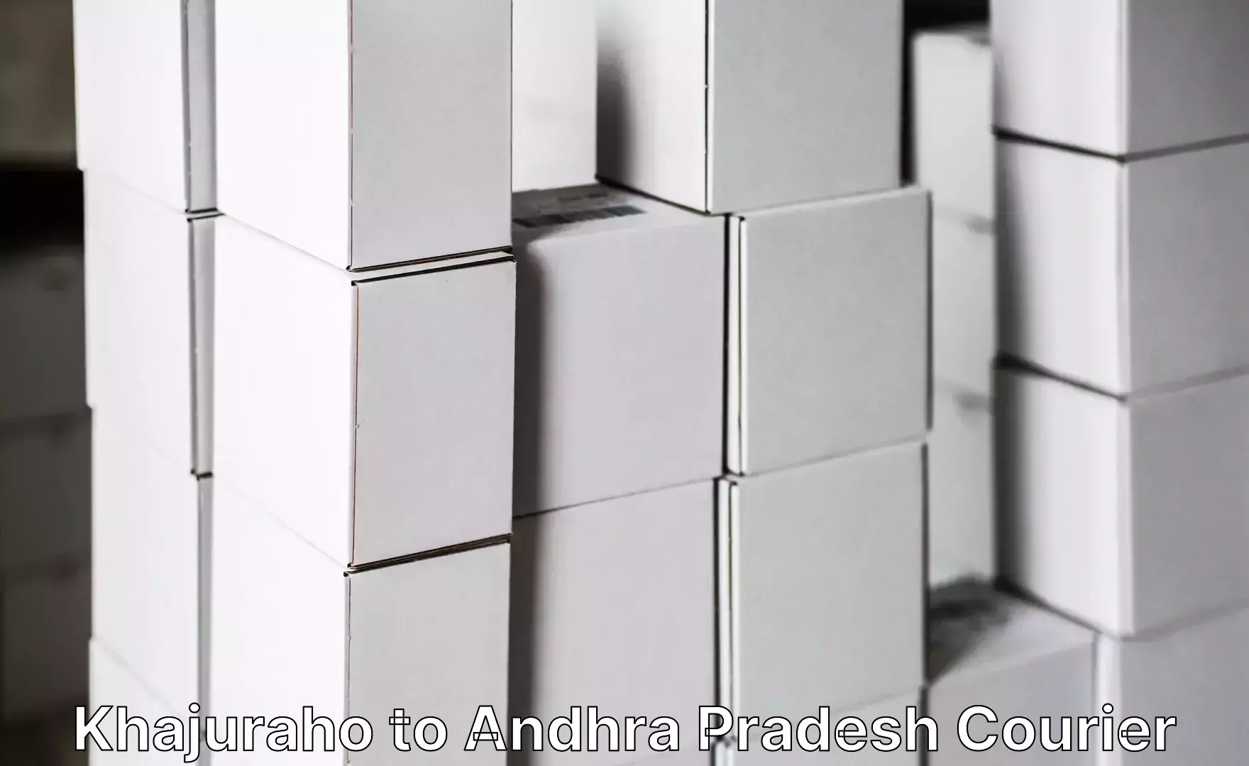 Instant baggage transport quote Khajuraho to Andhra Pradesh