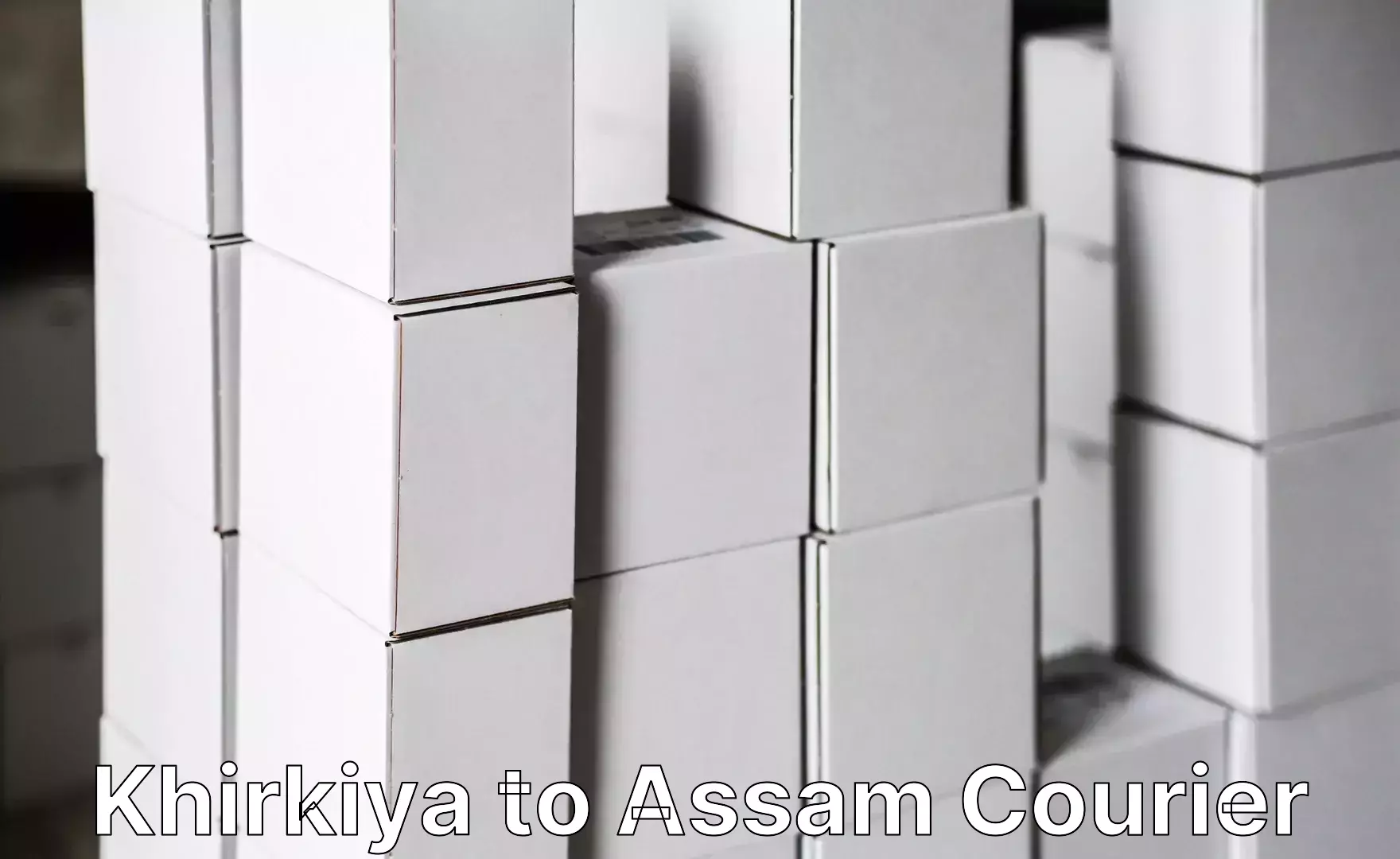 Luggage courier rates calculator Khirkiya to Assam