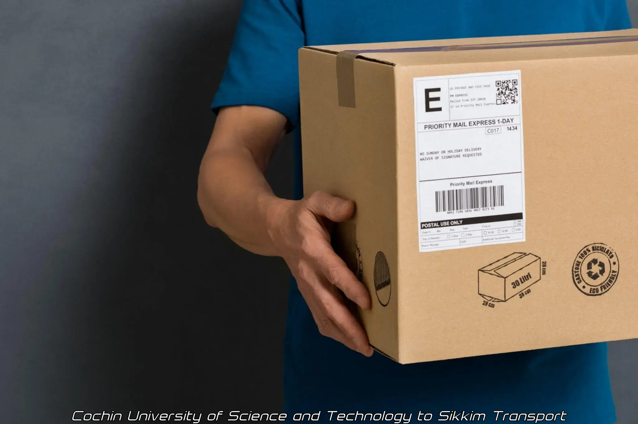 Parcel transport services Cochin University of Science and Technology to Ravangla