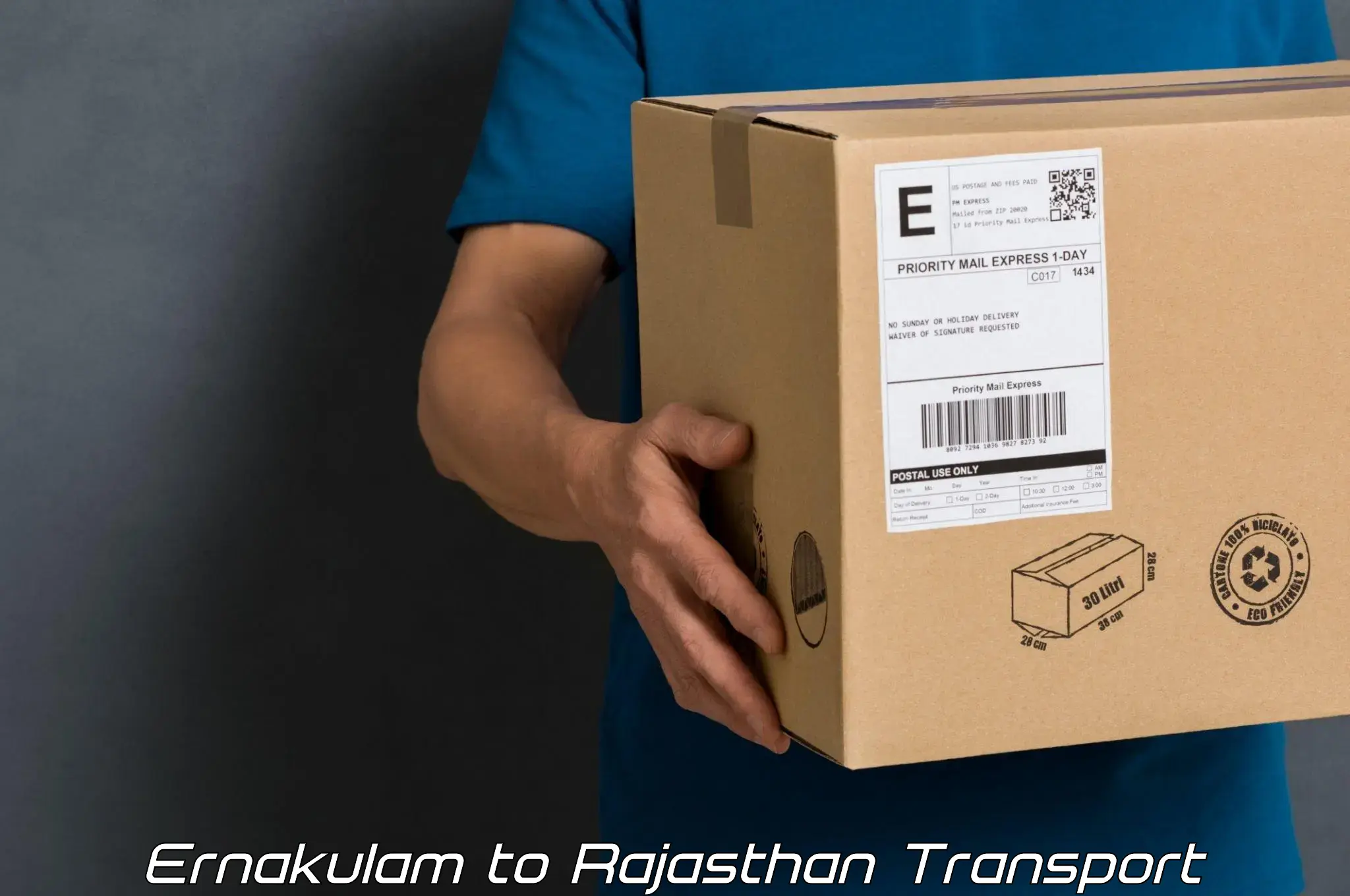 Two wheeler parcel service Ernakulam to Viratnagar