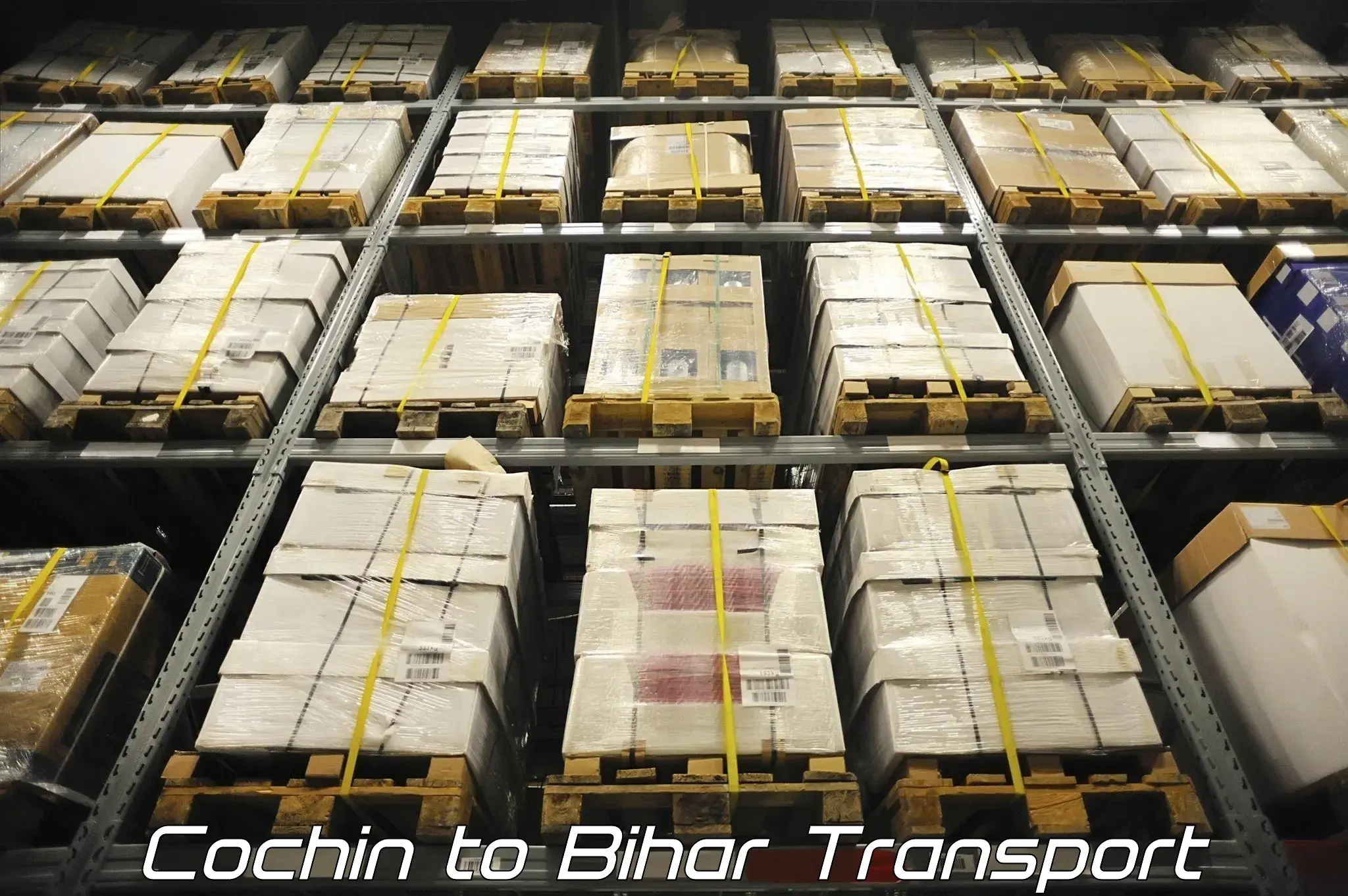 Road transport services in Cochin to Aurangabad Bihar