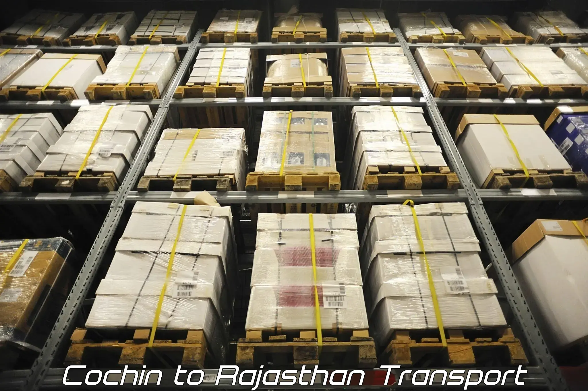 Best transport services in India Cochin to Rajgarh Rajasthan