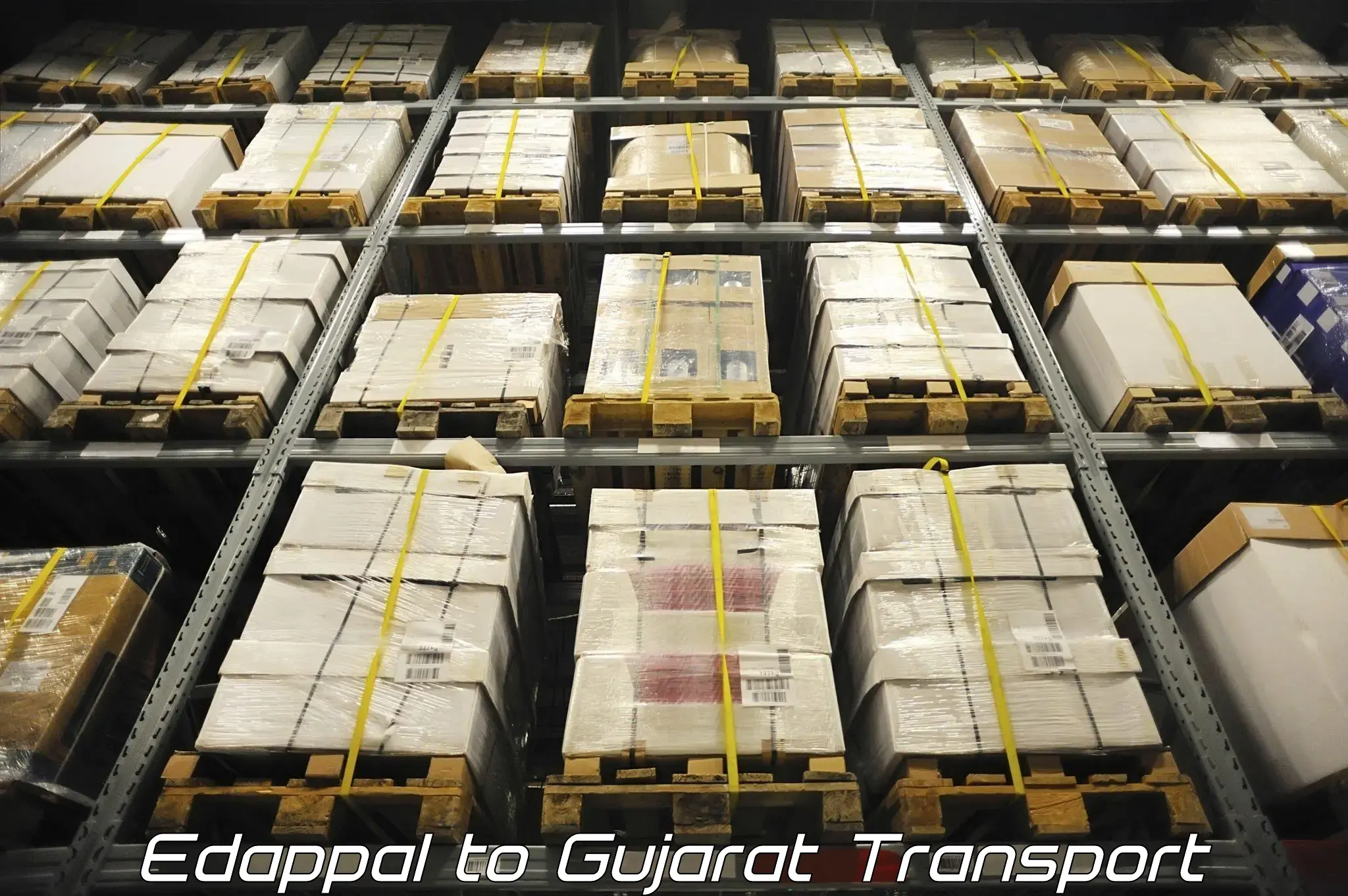 Intercity goods transport Edappal to Vadodara