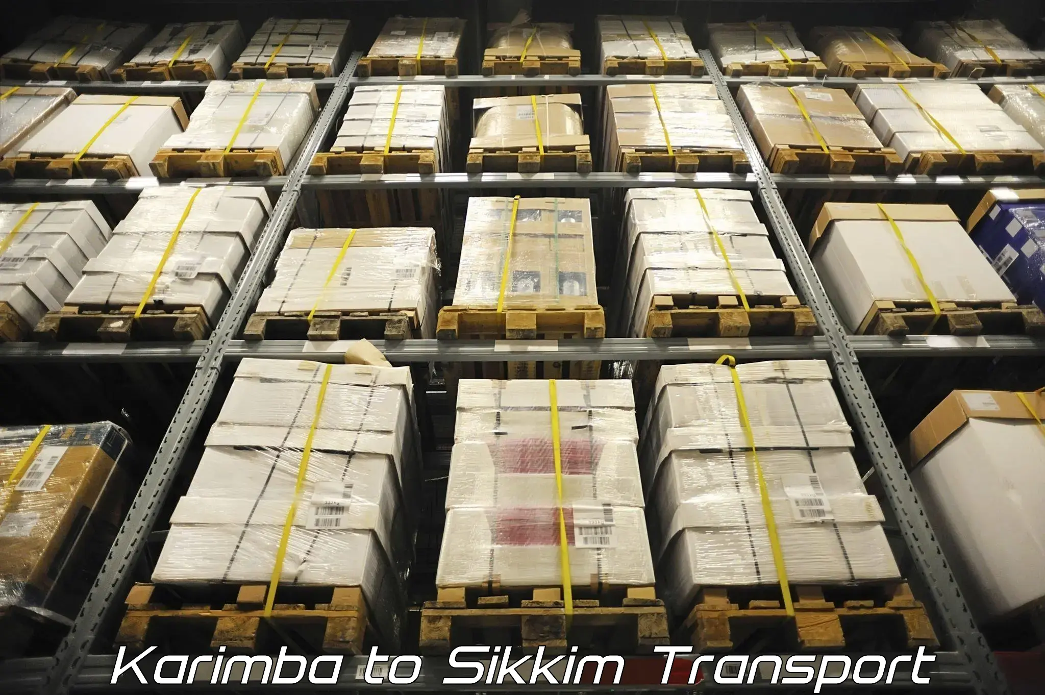 Daily parcel service transport Karimba to East Sikkim