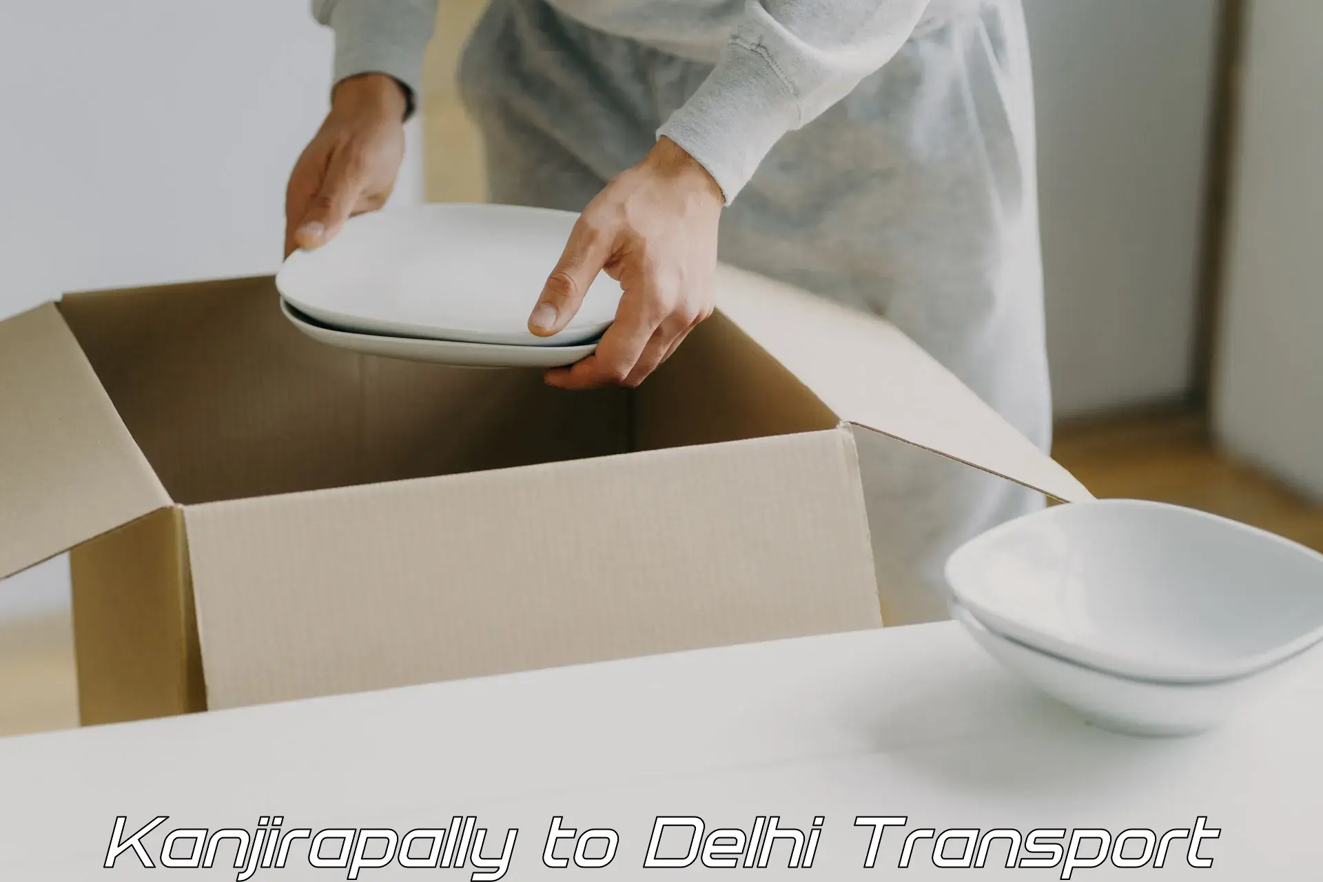 Domestic goods transportation services Kanjirapally to Delhi