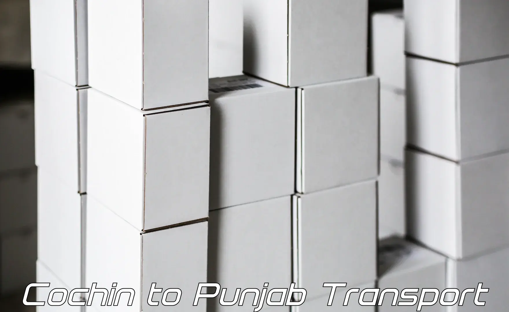 Cargo train transport services Cochin to Tarn Taran Sahib