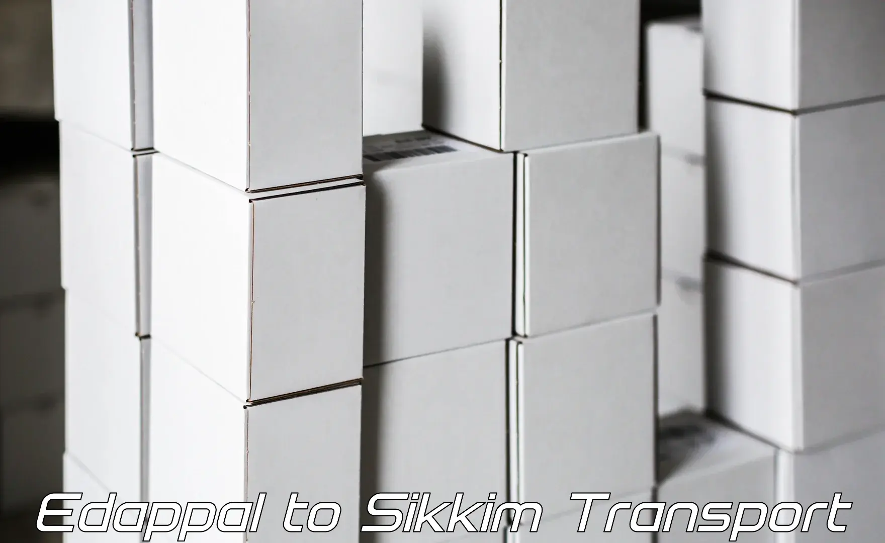 Cargo train transport services Edappal to North Sikkim