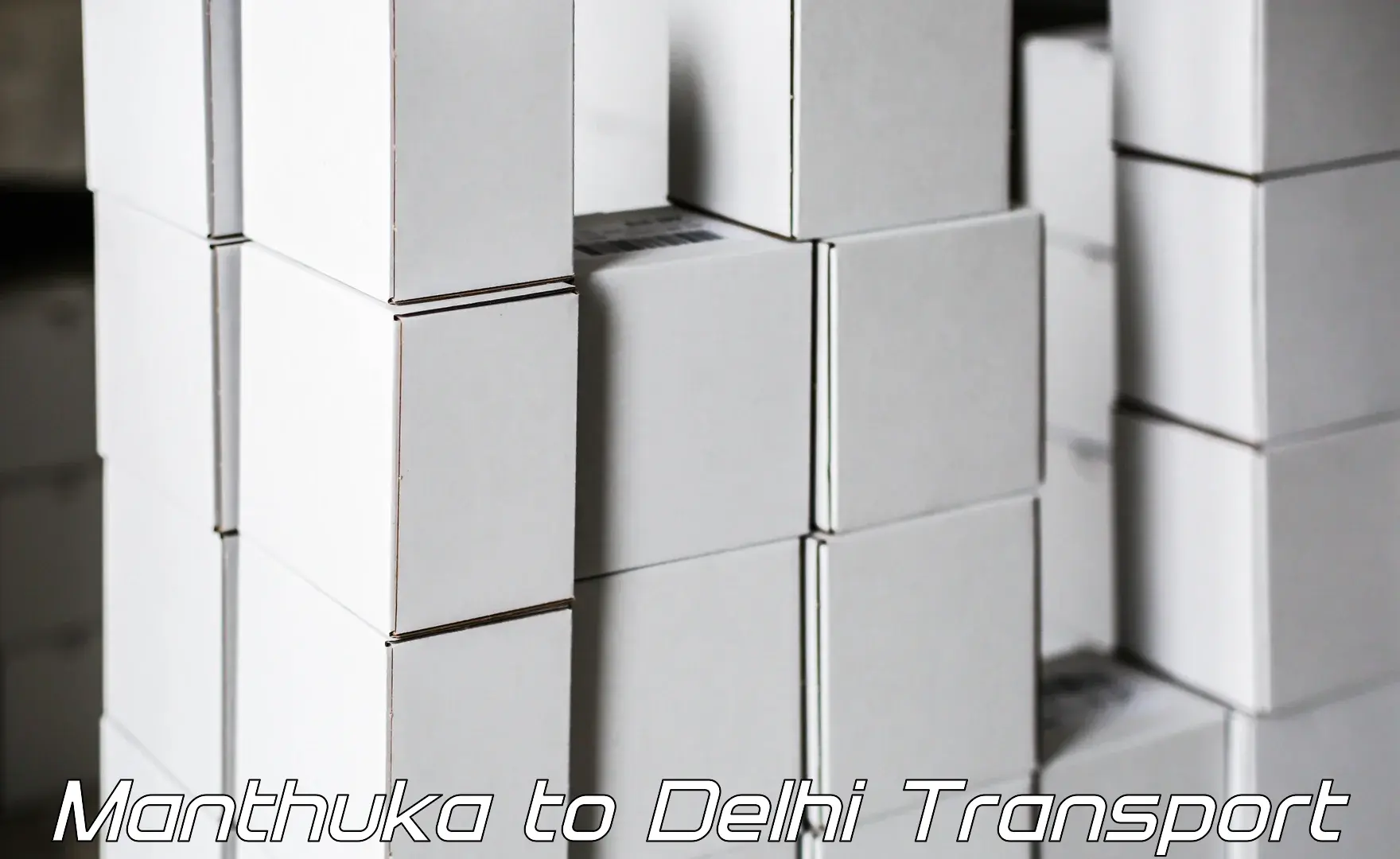 Road transport online services Manthuka to East Delhi