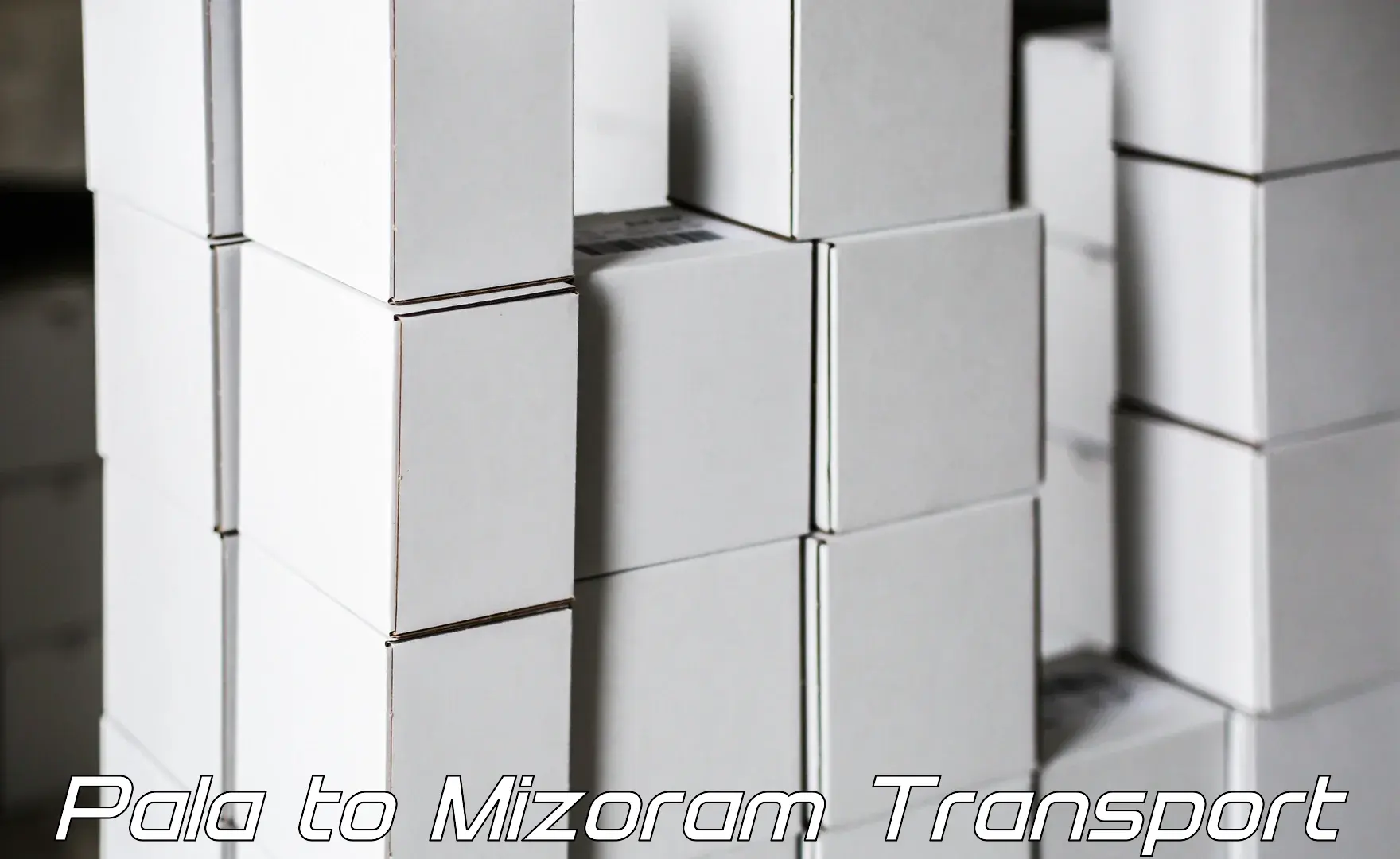 Container transportation services Pala to Mizoram University Aizawl